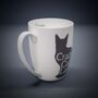 Crazy Cat Lady Bone China Mug Free Personalisation, thumbnail 3 of 4