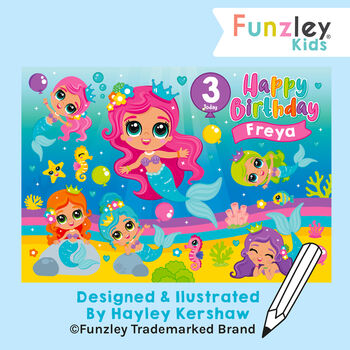 Personalised Mermaid Adventures Birthday Jigsaw Puzzle, 10 of 12