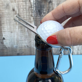 Golf Ball Divot Tool And Bottle Opener, 3 of 9