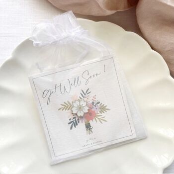 Get Well Soon Gift | Enamel Flower Pin And Card | Cheer Up Recovery Gift | Thinking Of You, 5 of 12