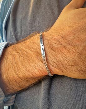Personalised Chain Bracelet, 2 of 8