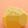Shooting Star Cubic Zirconia Ear Studs, thumbnail 1 of 2