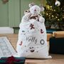 Personalised Plush Neutral Christmas Sack, thumbnail 1 of 4