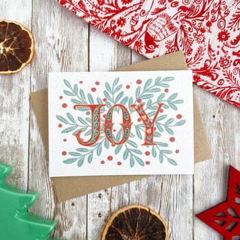 Peace, Joy And Noel Christmas Card Multipack, 3 of 6