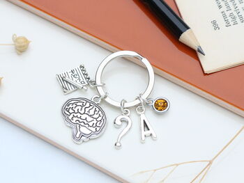 Therapist Personalised Keyring Psychiatrist Gift, 2 of 7
