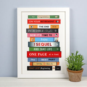 Literary Themed Personalised Retirement Print, 3 of 3