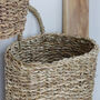Natural Seagrass Hanging Basket, thumbnail 3 of 3