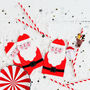 Christmas Santa Shaped Paper Party Napkins, thumbnail 5 of 6