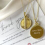 Personalised Circular Moonstone Necklace, thumbnail 2 of 8
