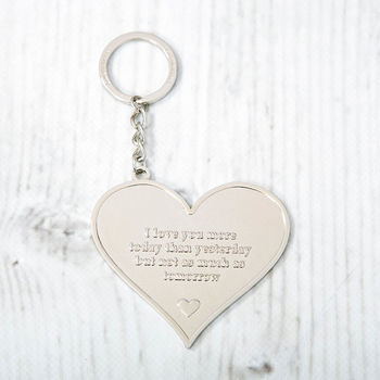 Large Heart Message Keyrings, 4 of 4