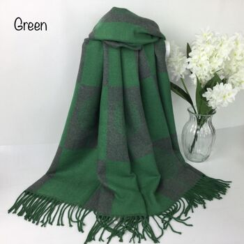 Two Tone Mulberry Tree Blanket Scarf, 5 of 10