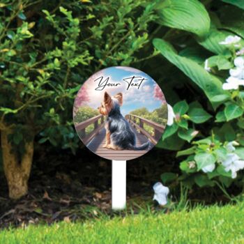 Personalised Dog Memorial Bridge Grave Marker, 11 of 12