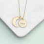 Personalised Gold Plated Moon And Sun Necklace, thumbnail 3 of 7