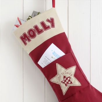 Personalised Letter To Santa Christmas Stocking, 4 of 12