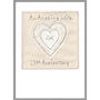 Personalised Lace 13th Wedding Anniversary Card, thumbnail 9 of 12