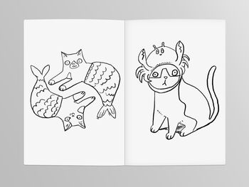 Colouring Book Cats Star Signs Of The Zodiac Booklet, 2 of 6