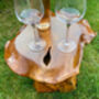 Handcrafted Mushroom Side Lamp Table Natural Wooden Furniture, thumbnail 4 of 4