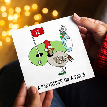 Funny Golf Christmas Card, 2 of 5