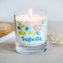 Floral 30th Birthday Personalised Candle, thumbnail 3 of 4