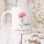Ceramic Birth Flower Mug, thumbnail 1 of 12