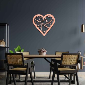 Love Heart Wooden Wall Art Romantic Wedding Gift, 5 of 9