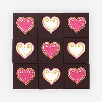 Hand Iced Delicate Love Brownies, 2 of 3