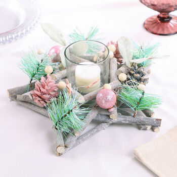 Pink Glitter Christmas Candle Collection, 2 of 4