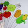 Set Of 12 Cute Veg And Fruit Plant Markers, thumbnail 7 of 10
