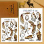 Barn Owls Wildlife Watercolour Postcard, thumbnail 4 of 9