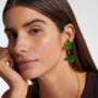 Emerald Drop Earrings, thumbnail 1 of 2