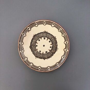Stoneware Side Serving Plate In Beige Colour, 2 of 5