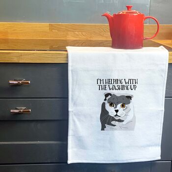 Personalised Cat Tea Towel, 4 of 12