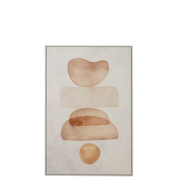 Neutral Abstract Watercolour Framed Canvas Print, 4 of 5