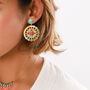 Statement Gold Plated Drop Earring, thumbnail 1 of 3