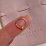 14k Solid Gold Opal Daith Hoop, thumbnail 7 of 7