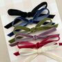 Velvet Hair Bow Set Midi Size Gift Set Christmas, thumbnail 3 of 4