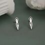 Mother Earth / Neolithic Goddess / Fertility Goddess Stud Earrings In Sterling Silver, thumbnail 1 of 12