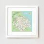 Map Of Yorkshire Print By Hilary Yafai, thumbnail 1 of 8