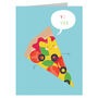 Mini Pizza Greetings Card, thumbnail 3 of 4