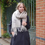 Lambswool A Hug For Personalised Blanket Scarf, thumbnail 2 of 4