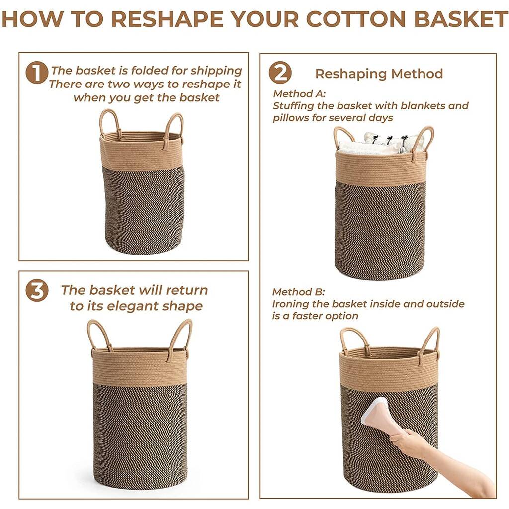 Wicker Laundry Tall Slim Basket Clothes Hamper By Momentum