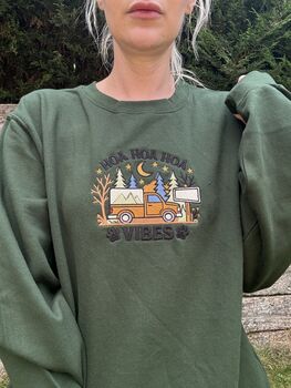 Hoa Hoa Hoa Vibes Embroidered Sweatshirt, 3 of 6