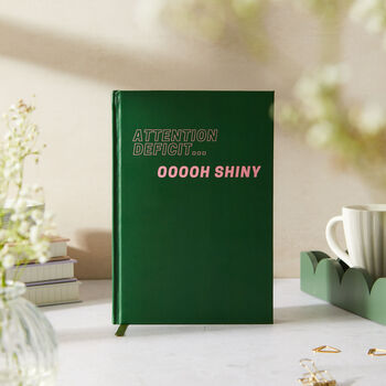 Hardback Notebook With Gold Foiling In Green, 4 of 8