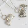 Double Sterling Silver Heart Necklace, thumbnail 3 of 11