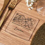 Personalised Acrylic Map Place Setting Coasters, thumbnail 8 of 9