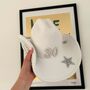 Birthday Rodeo Theme Pearl And Diamante Cowboy Hat, thumbnail 2 of 3