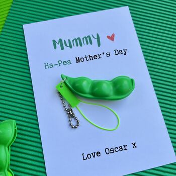 Mummy/Mum Ha Pea Fidget Toy Mother's Day Card, 3 of 3