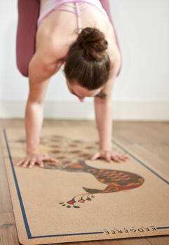 The Luxe Peacock Cork Yoga Mat, 2 of 8