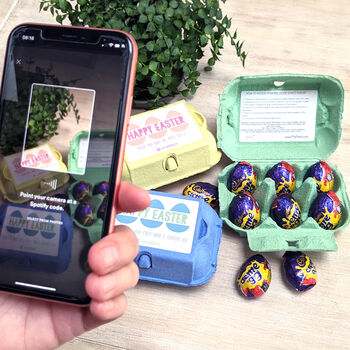 Personalised Chocolate Easter Eggs Gift Set With Music, 5 of 5