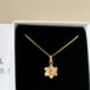 Gold Daffodil Pendant Necklace, thumbnail 7 of 8